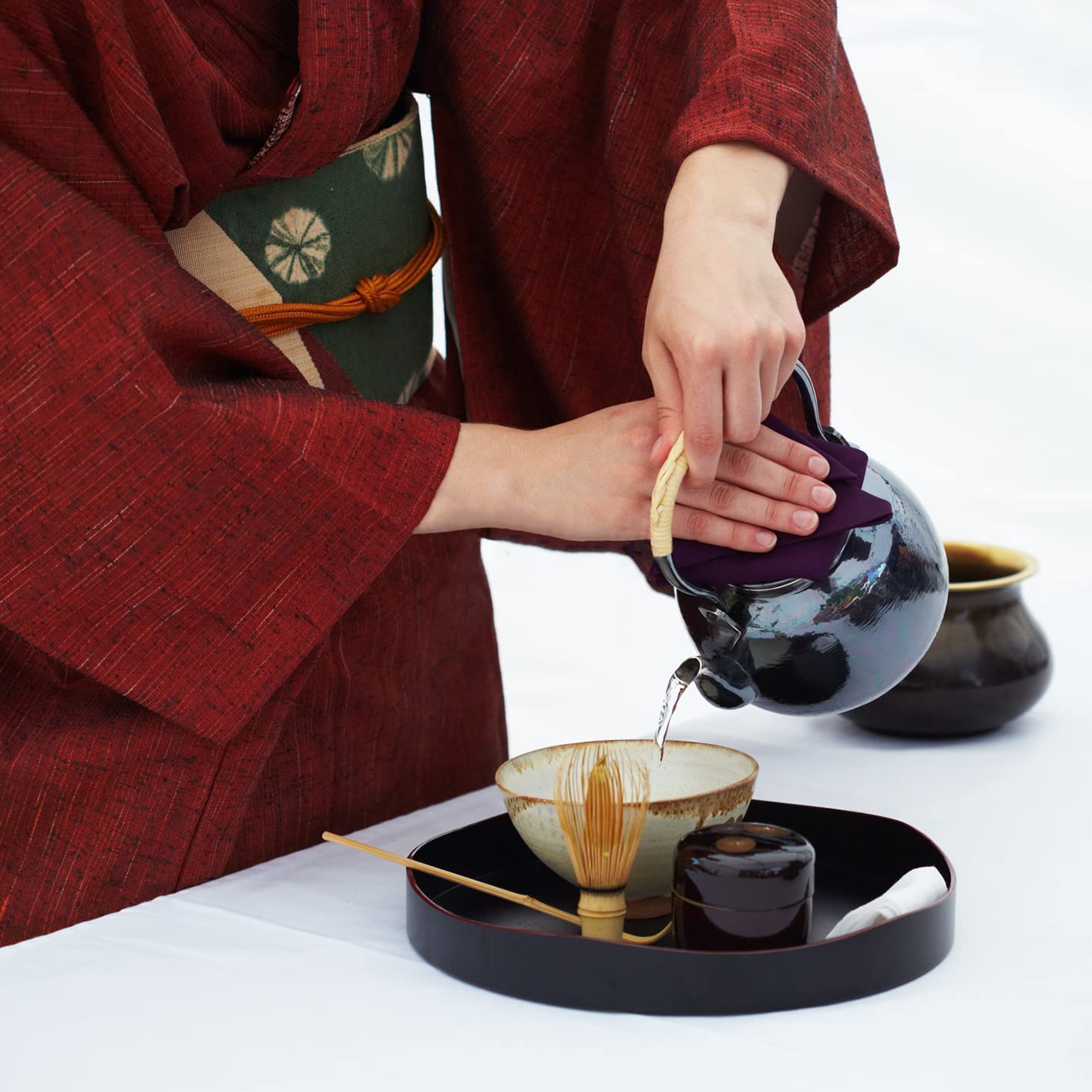 Amazon | 竹製百本立抹茶箱茶道アクセサリー茶道具茶道ブラシ茶壺茶塞